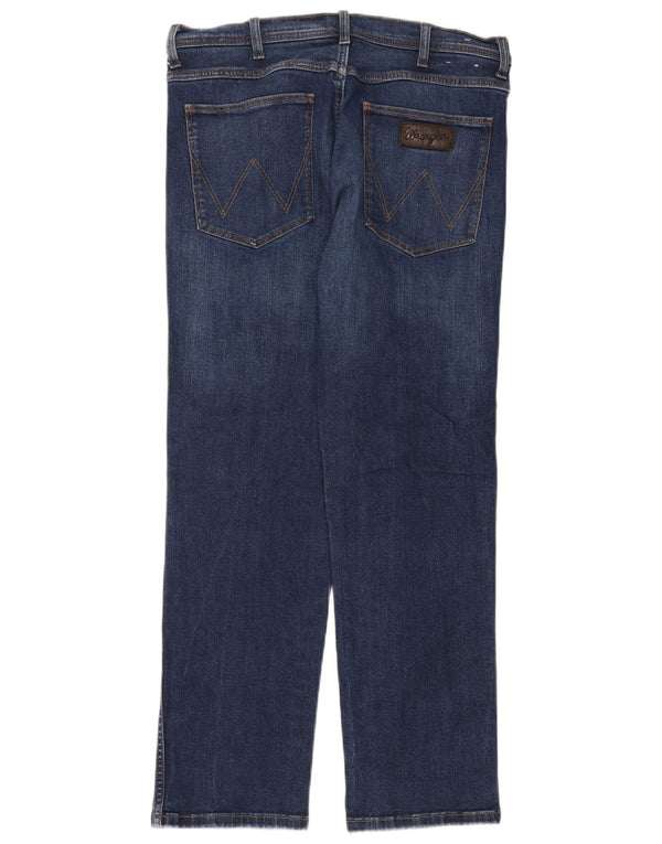 Wrangler Jean droit homme W36 L32 bleu coton