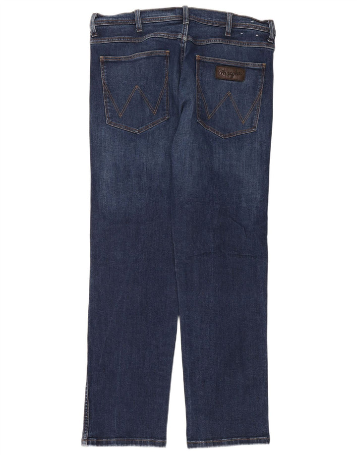 Wrangler Jean droit homme W36 L32 bleu coton