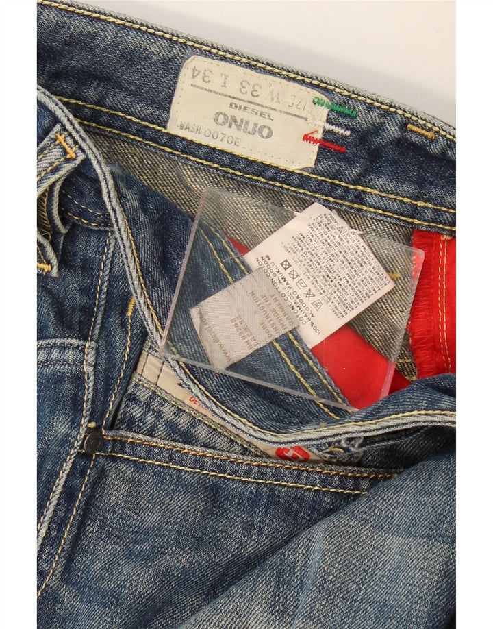 Diesel Short Onijo Denim W33 Homme Bleu Moyen Coton