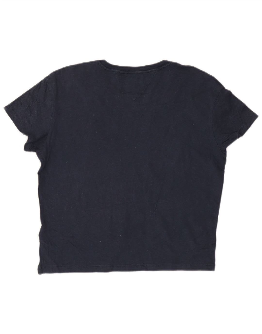 TOMMY HILFIGER T-shirt graphique surdimensionné pour femme UK 10 Small Bleu marine