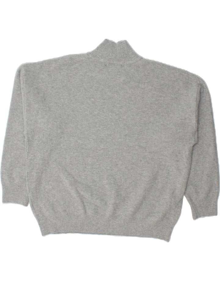 MARKS & SPENCER Mens Loose Fit Turtle Neck Jumper Sweater Large Grey Vintage Marks & Spencer and Second-Hand Marks & Spencer from Messina Hembry 