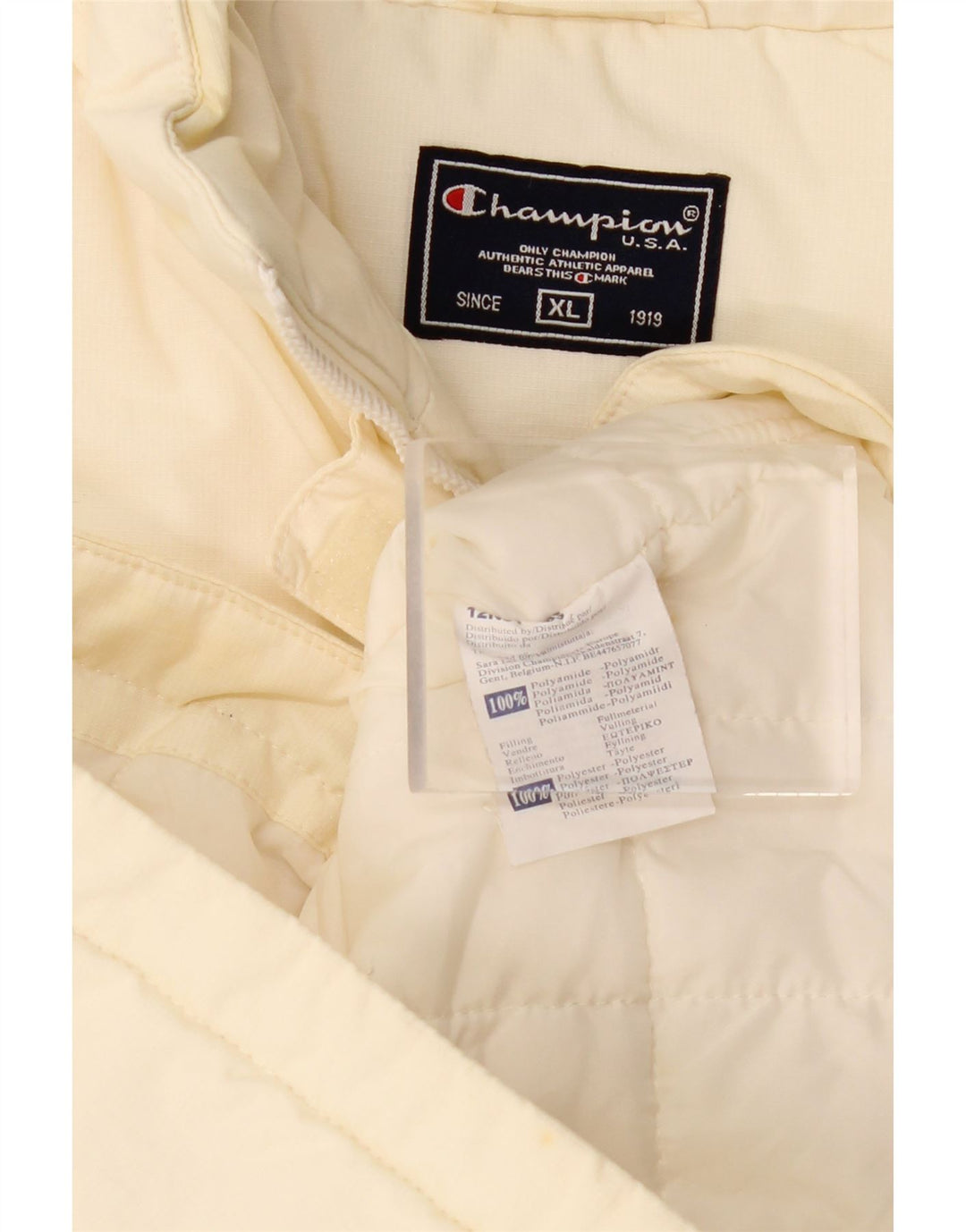 CHAMPION Gilet Femme UK 18 XL Blanc Cassé Polyamide