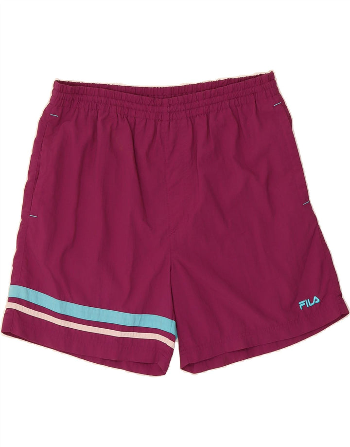 FILA Mens Sport Shorts Large  Purple Vintage Fila and Second-Hand Fila from Messina Hembry 