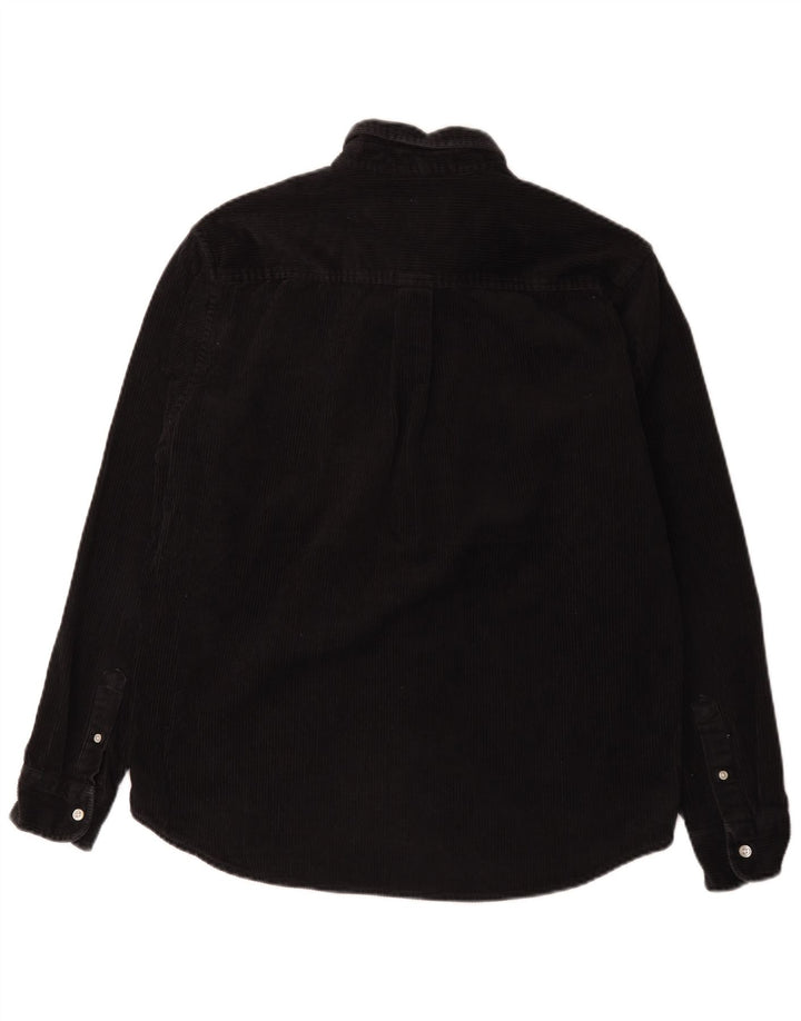 Carhartt Chemise en velours côtelé pour homme en coton noir moyen