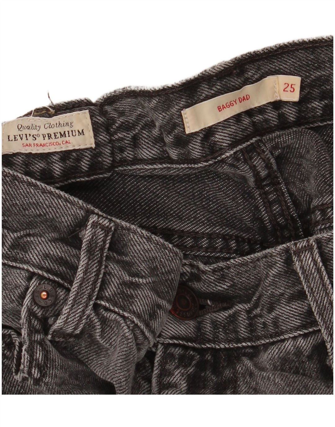 LEVI'S Jean ample Baggy Dad W25 L28 femme gris