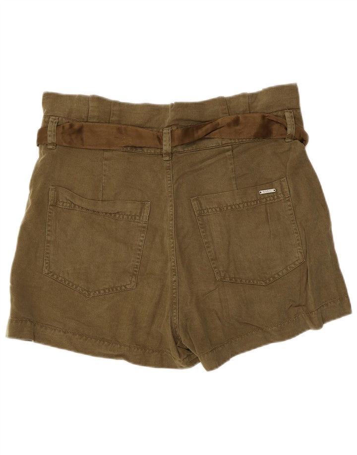 Guess Pantalon chaud taille haute pour femme Large W34 Kaki