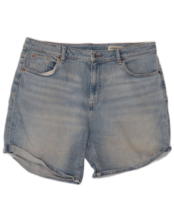 Marks & Spencer Short en jean Boyfriend pour femme UK 16 Large W38 Bleu
