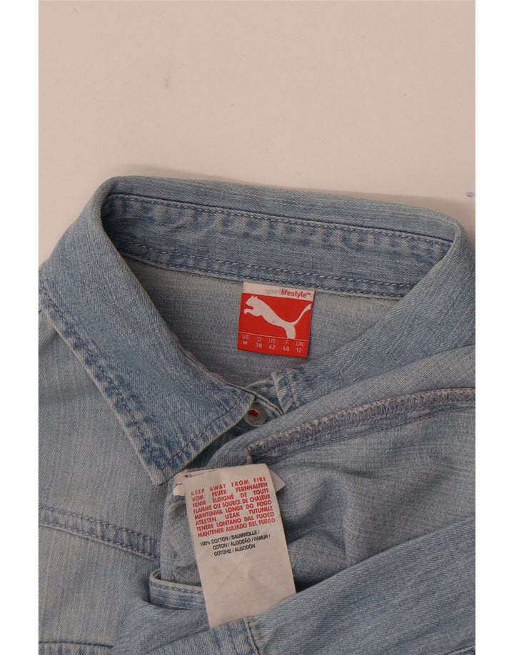 Puma Chemise en jean pour femme UK 12 Bleu moyen Coton