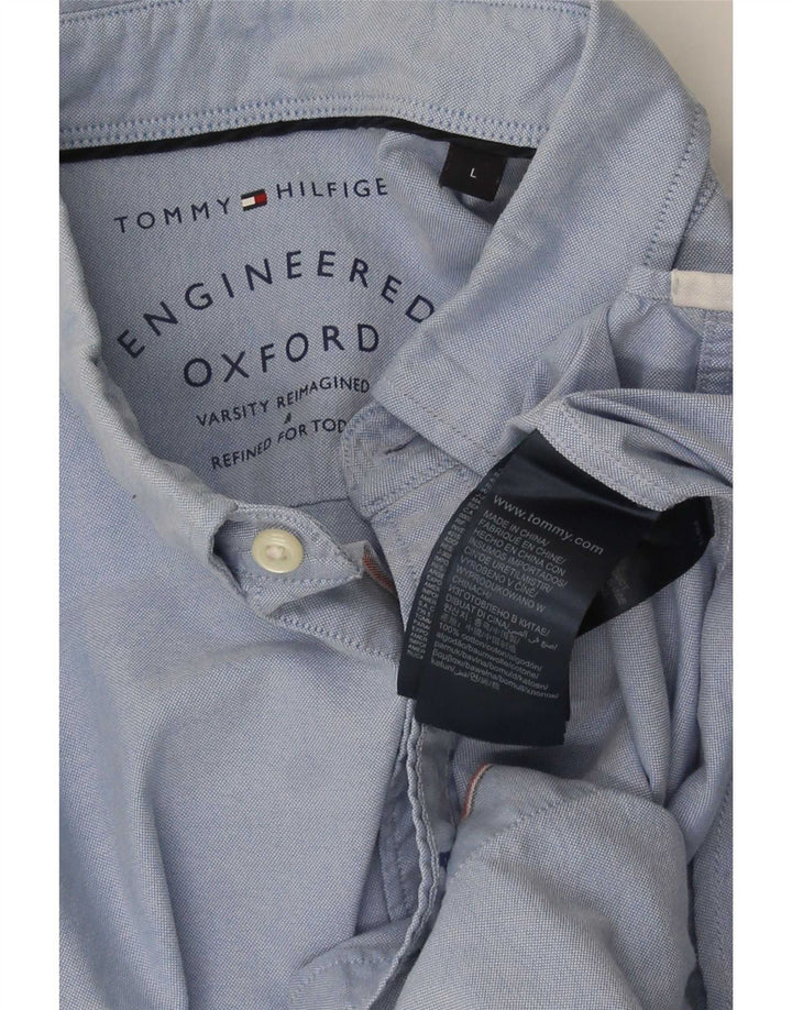 Tommy Hilfiger Chemise Homme Large Bleu Coton