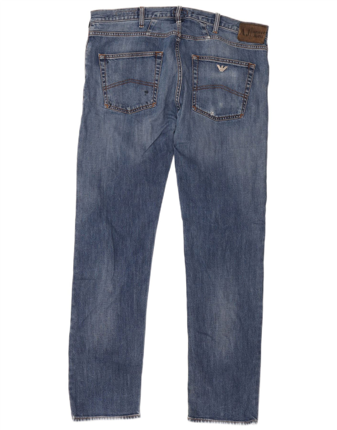 Armani Homme J45 Regular Jean Droit W38 L34 Bleu Coton
