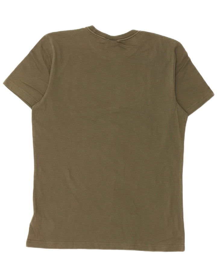 Adidas T-Shirt Graphique Homme Vert Moyen Coton