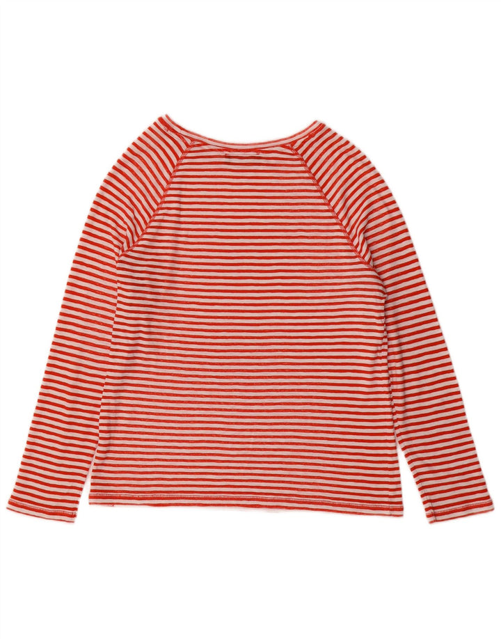Marks & Spencer Haut à manches longues pour femme UK 10 Petit rayé rouge