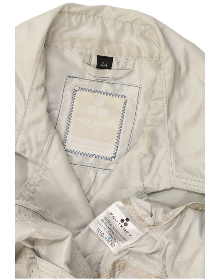 PEUTEREY Trench Femme IT 44 Gris Moyen Polyester