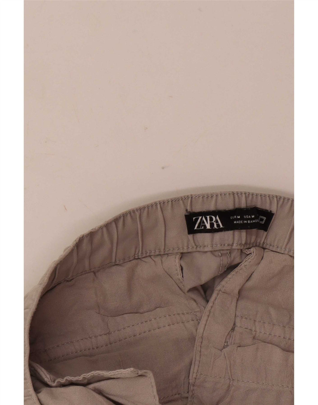 Zara Pantalon Cargo Joggers Homme Moyen W31 L26 Beige