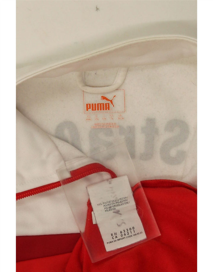 Puma Veste de Survêtement Graphique Garçon 15-16 ans Rouge Colorblock