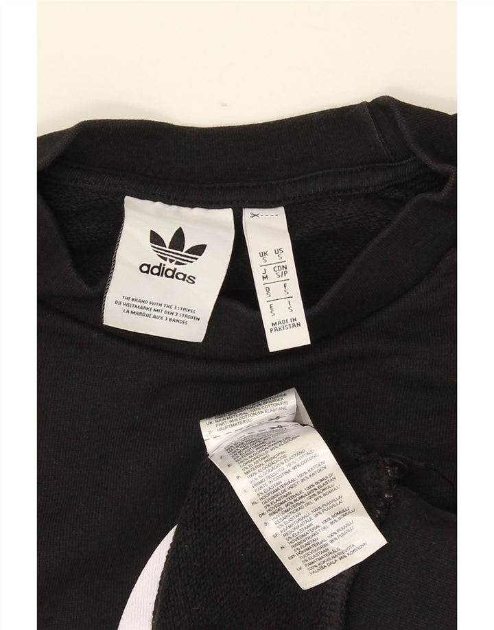 Adidas Sweat-shirt graphique pour homme Petit coton noir