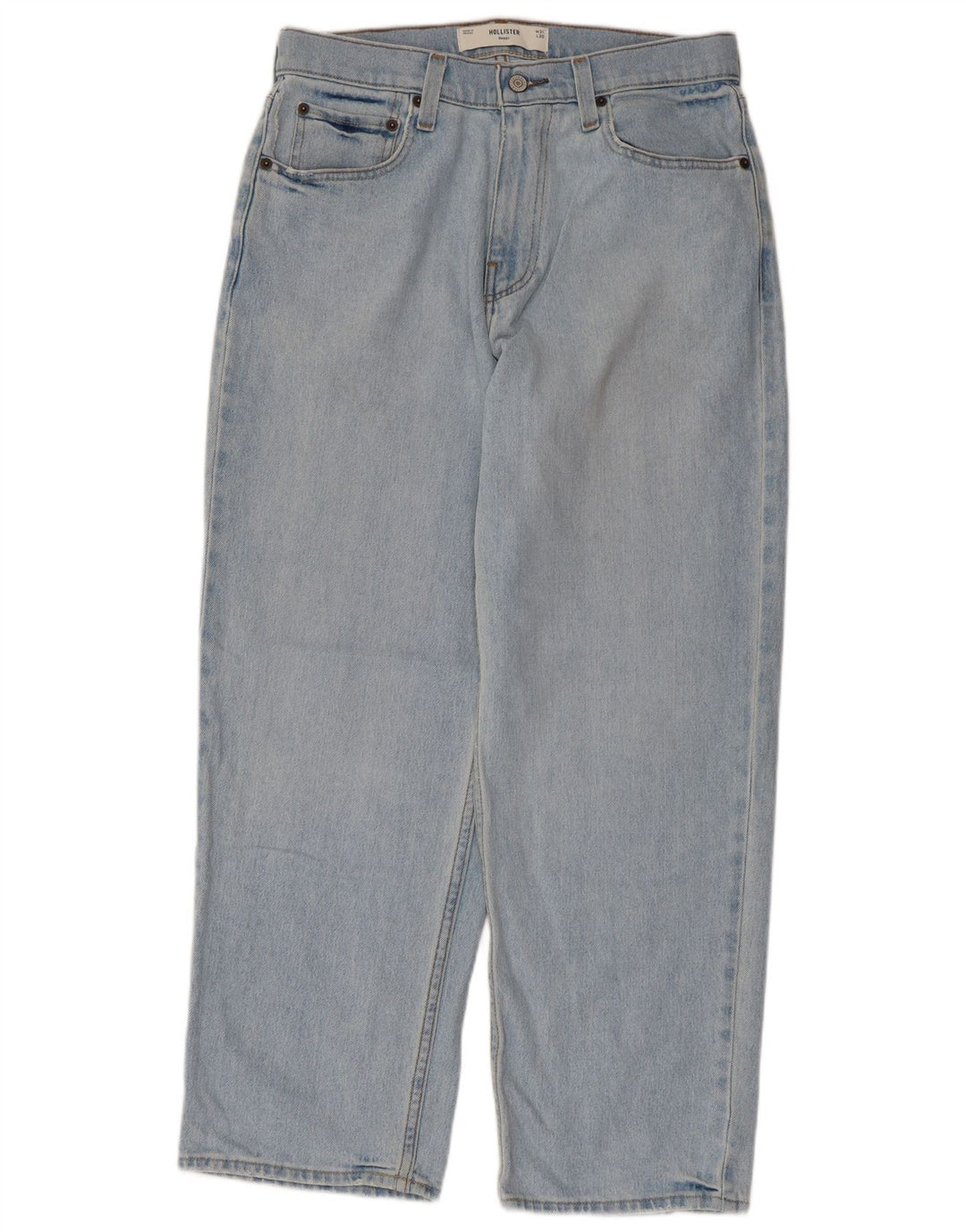 HOLLISTER Jean Baggy Loose Homme W31 L30 Bleu Coton