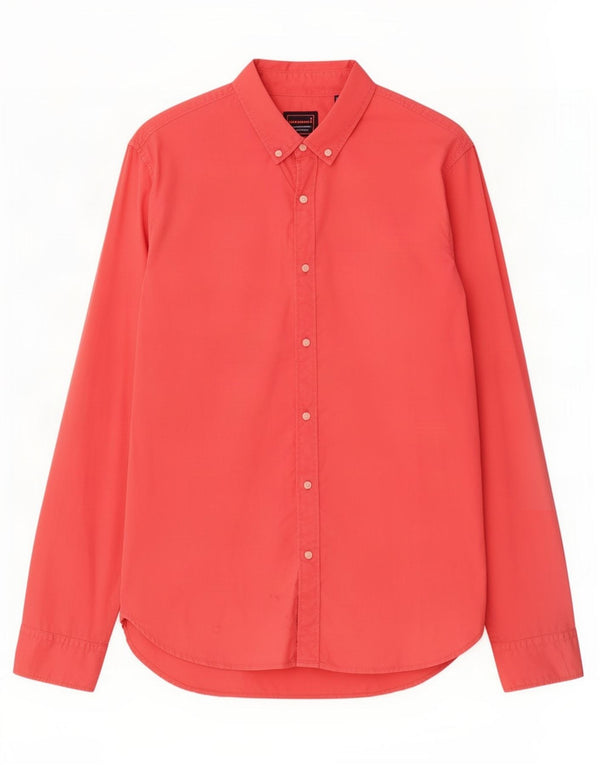 Superdry Chemise Regular Fit 2XL Homme Rouge Coton