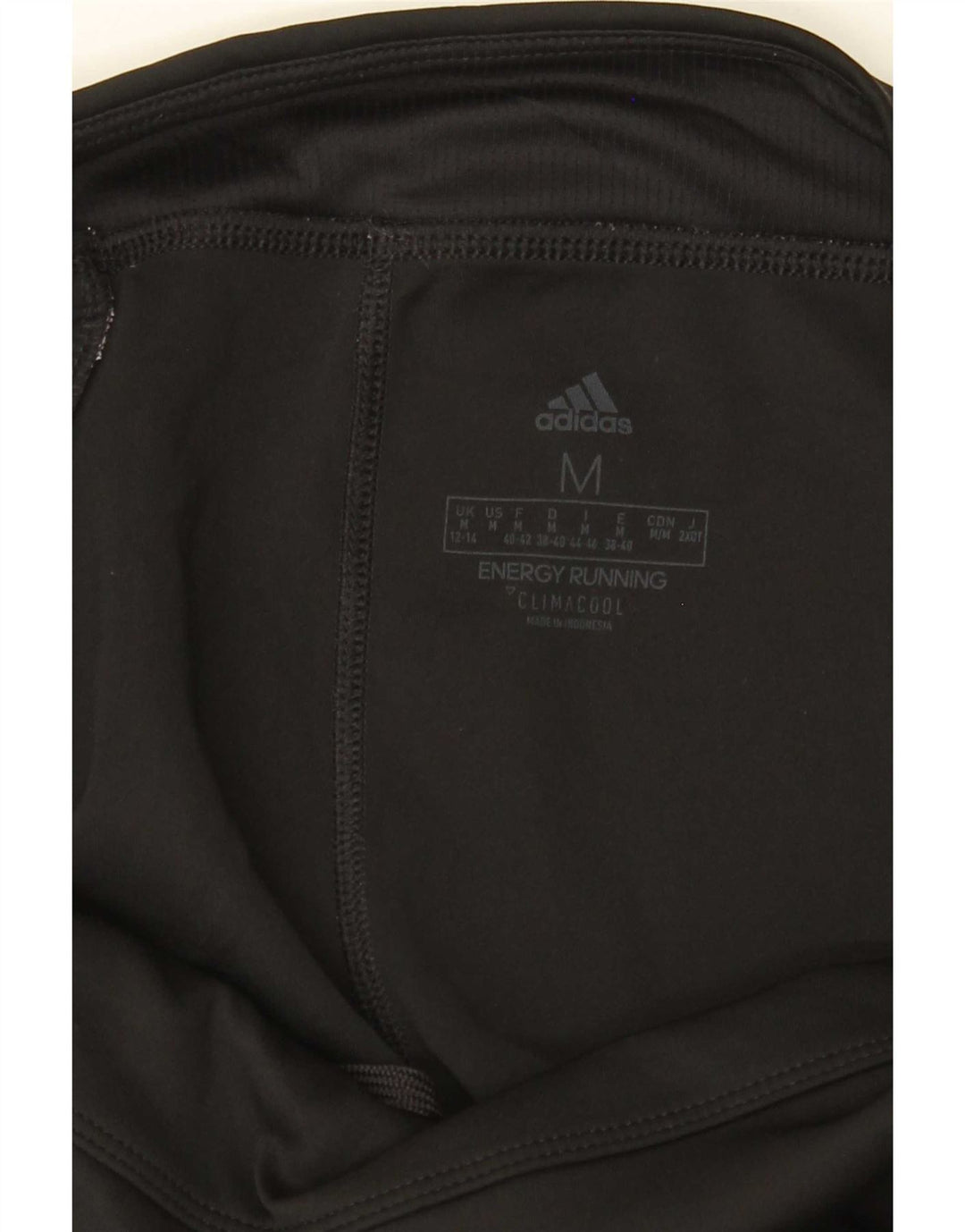 Adidas Femmes Climacool Crop Leggings UK 12/14 Noir Moyen Colorblock