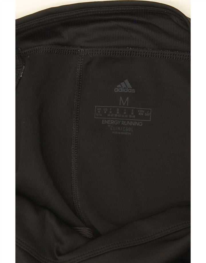 Adidas Femmes Climacool Crop Leggings UK 12/14 Noir Moyen Colorblock