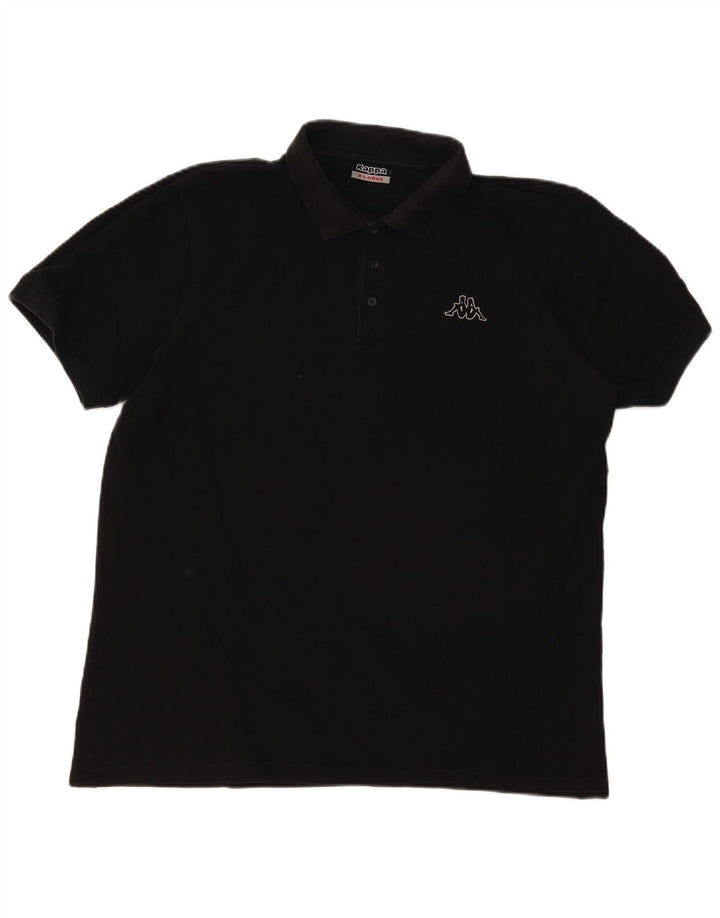 Kappa Polo Homme XL Noir Coton