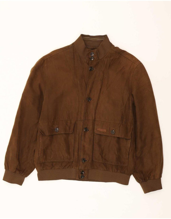 Blouson Bomber Homme Navigare UK 42 XL Marron Polyester