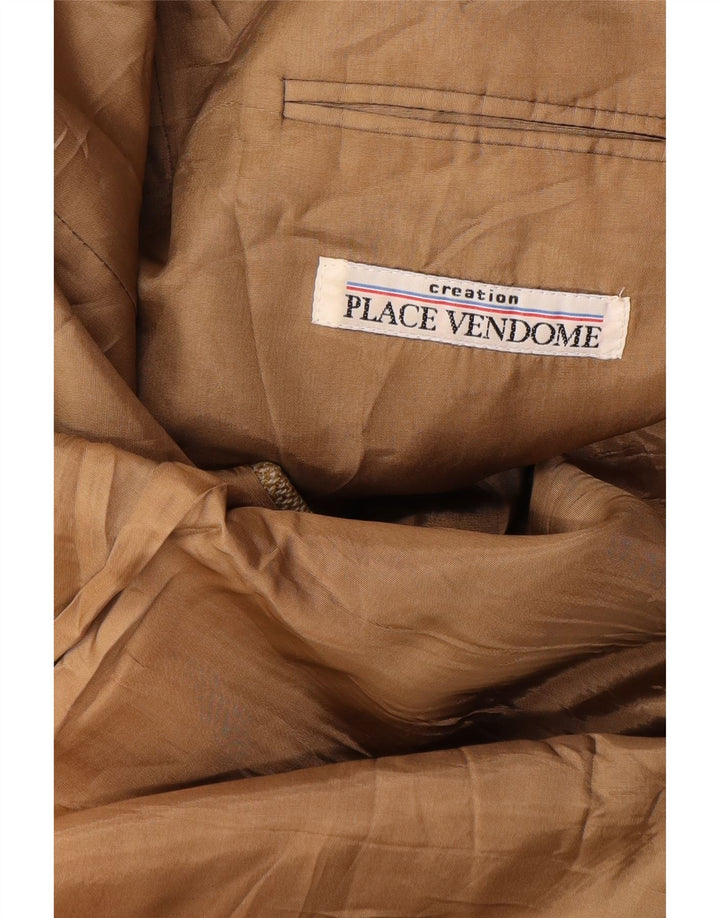 PLACE VENDOME Veste Blazer 2 Boutons Homme UK 40 Grande Laine Beige