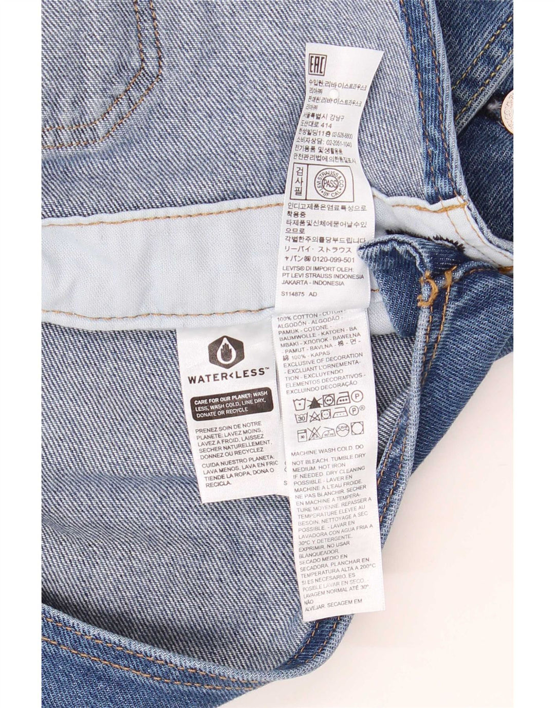 Levi's Jean Cargo Salopette Homme Moyen W36 L30 Bleu Coton