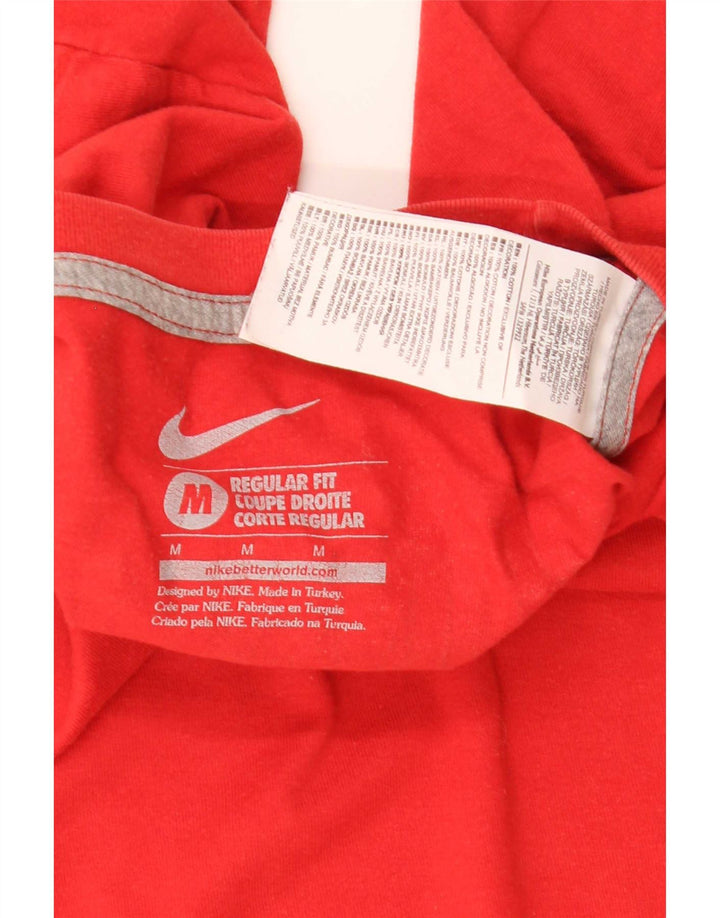 Nike Hommes Cristiano Ronaldo T-Shirt Graphique Coupe Régulière Rouge Moyen