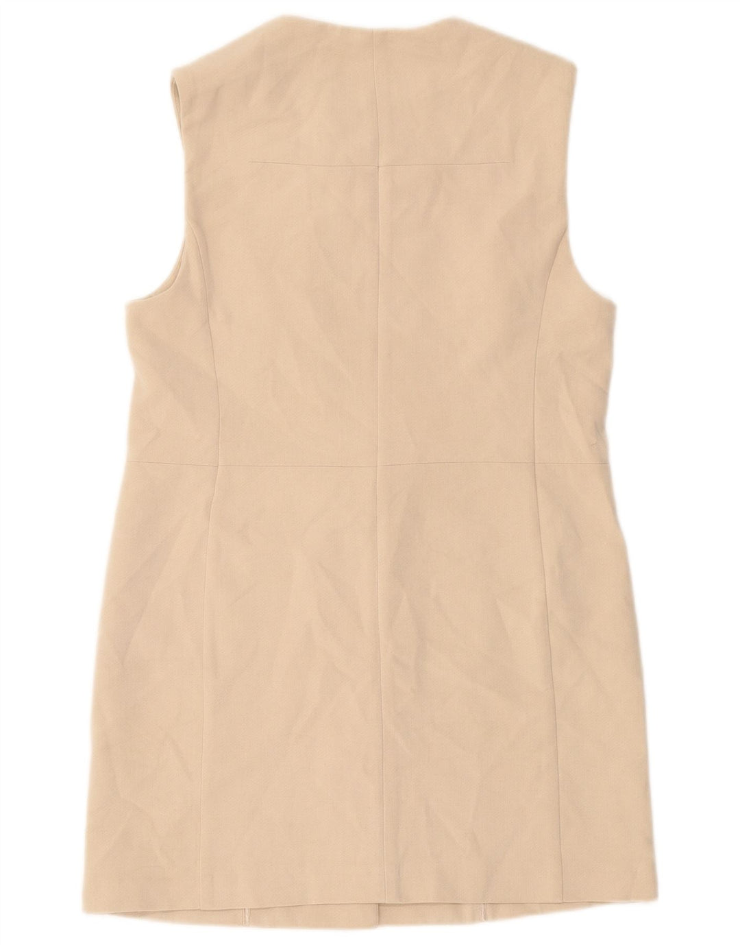 Marks & Spencer Veste blazer longue sans manches pour femme UK 10 Small Beige