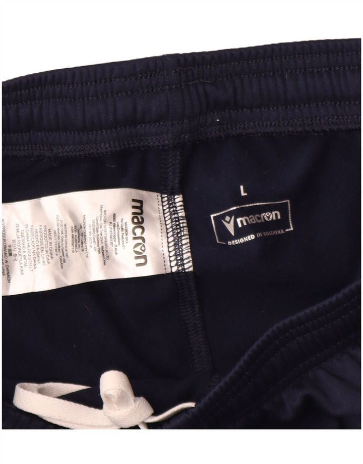 Macron Pantalon De Survêtement Homme Joggers Large Bleu Marine Polyester