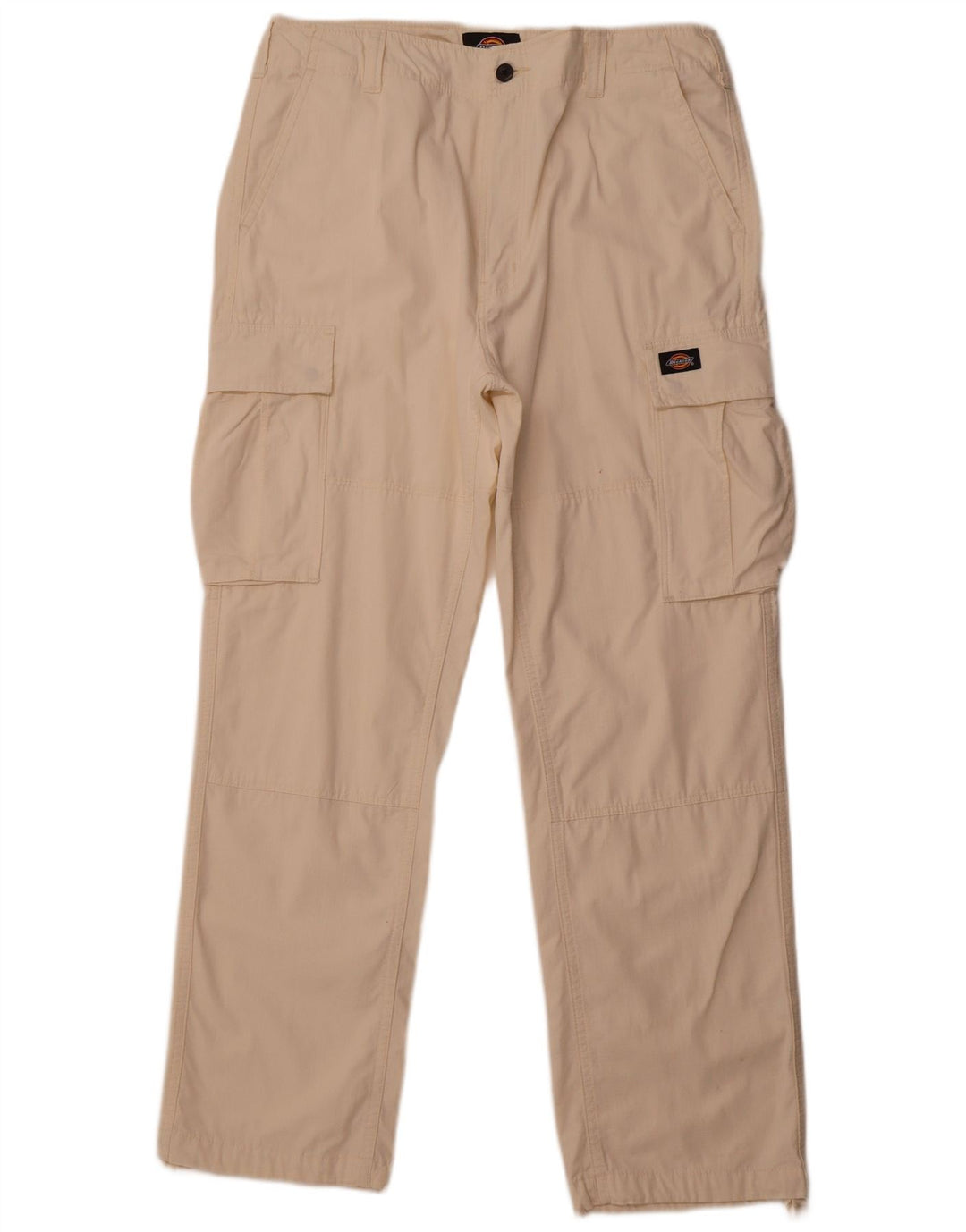 DICKIES Pantalon Cargo Droit Homme W34 L32 Blanc Cassé Coton