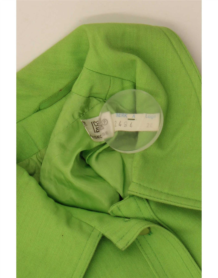 Gil Bret Veste Bomber Courte Femme UK 14 Grand Vert Polyester