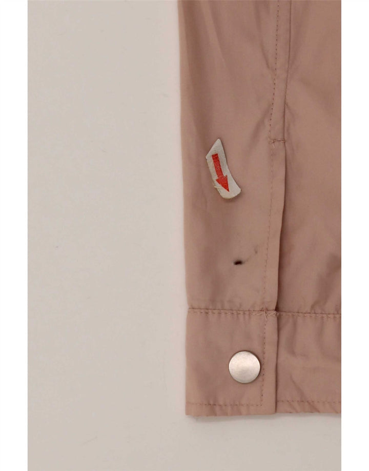 Zara Veste de pluie à capuche pour femme UK 14 Polyester rose moyen