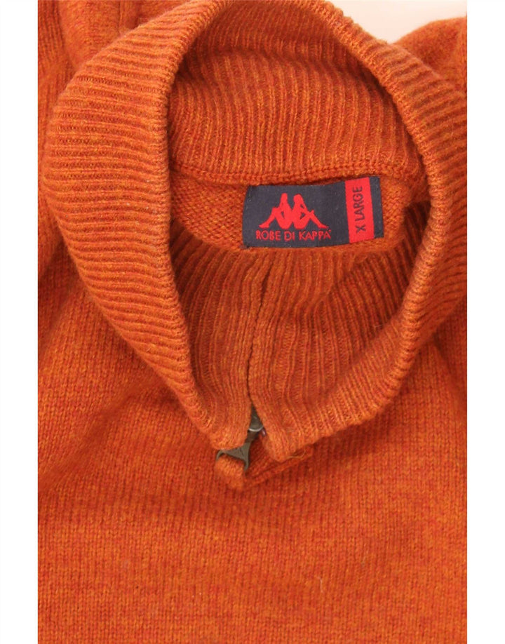 Kappa Pull col zippé pour homme XL Orange