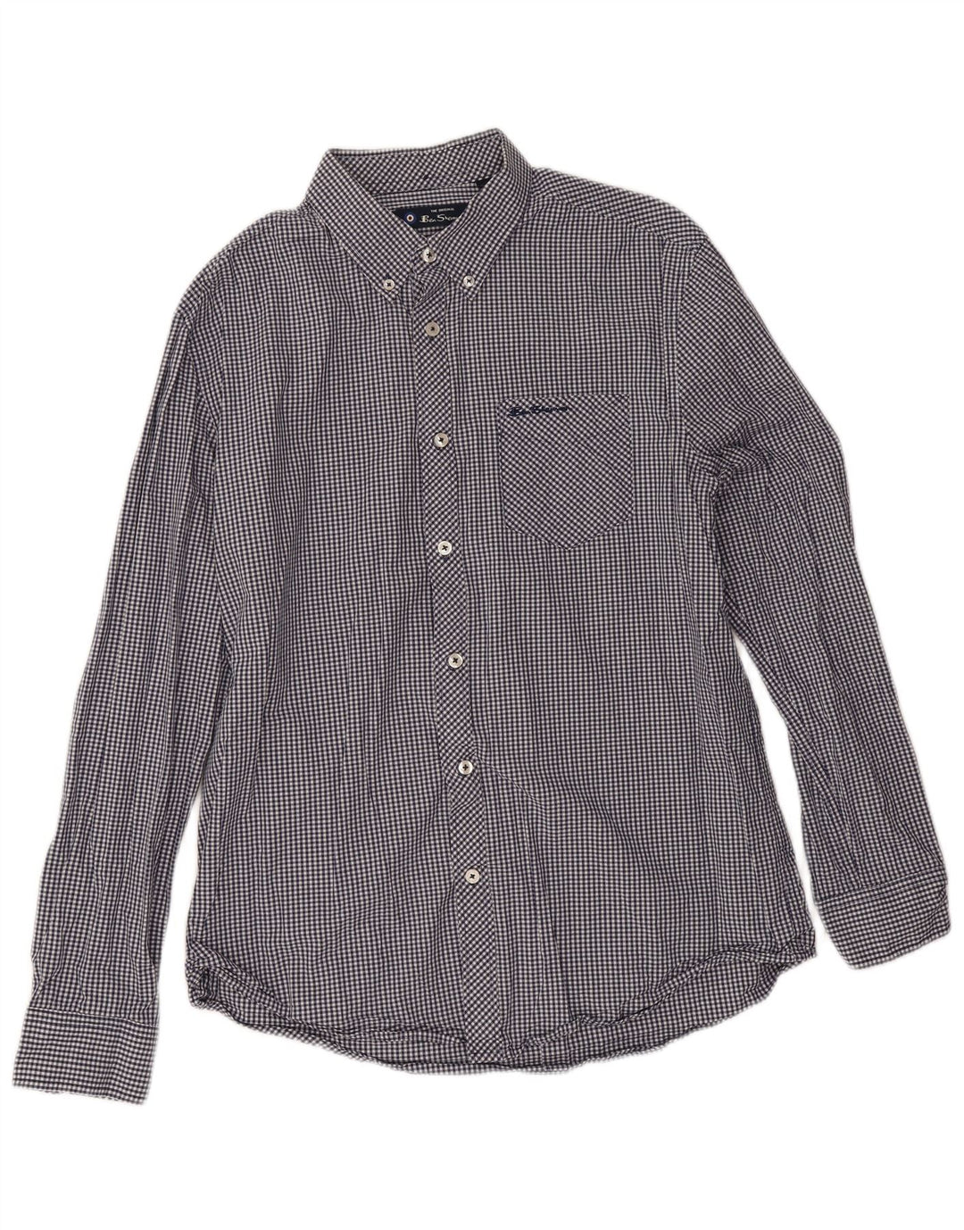 Ben Sherman Chemise Homme Grand Bleu Marine Vichy Coton