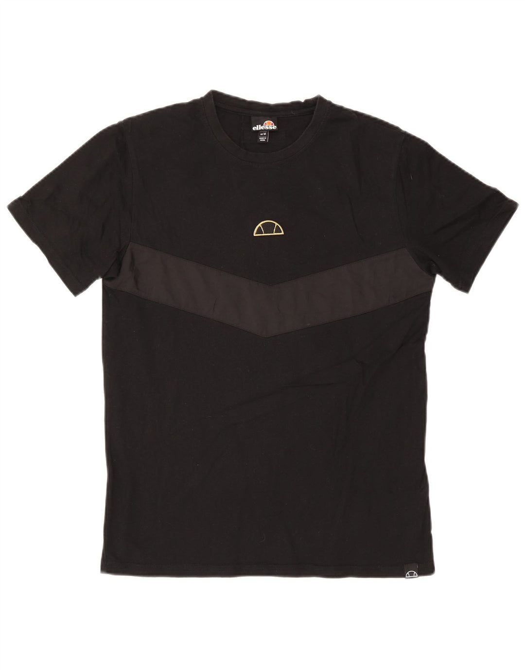Ellesse T-Shirt Graphique Homme Noir Moyen Colourblock