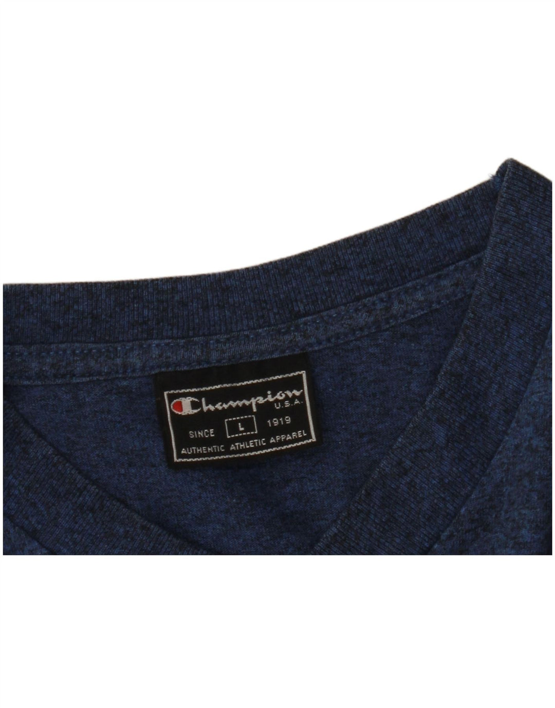 Champion T-Shirt Homme Haut Large Bleu Moucheté