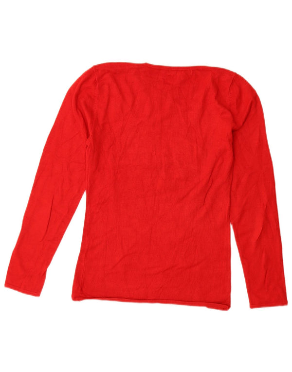 Guess Haut graphique à manches longues pour femme UK 6 XS Rouge