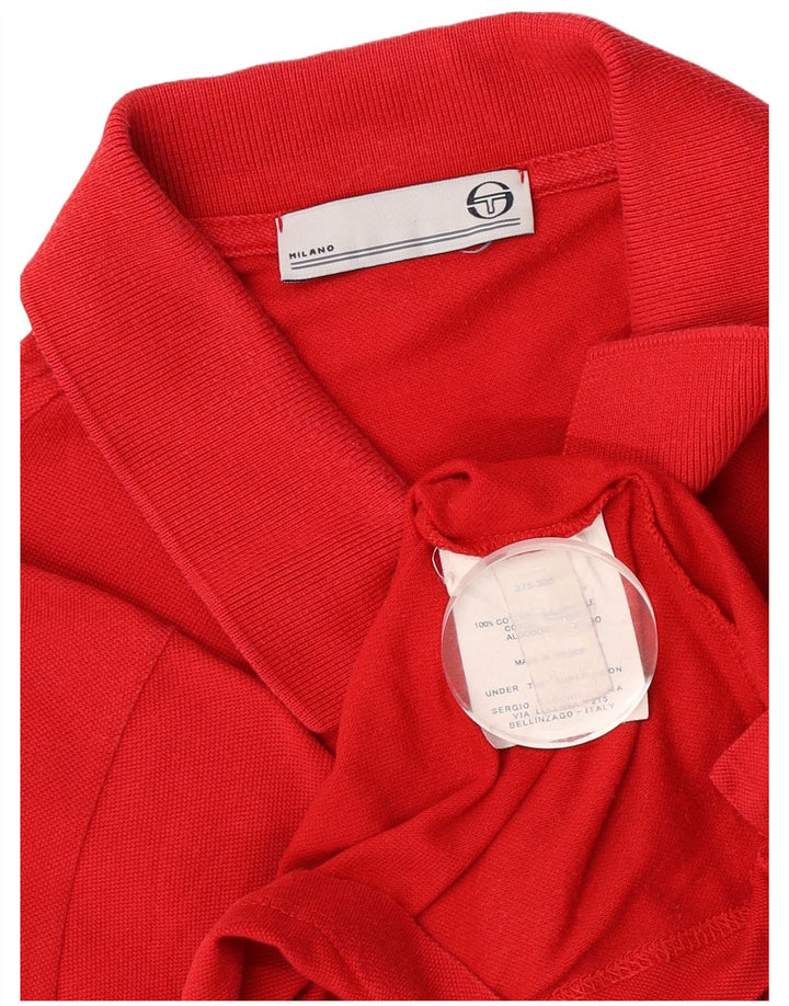 Sergio Tacchini Polo Homme IT 50 Coton Rouge Moyen