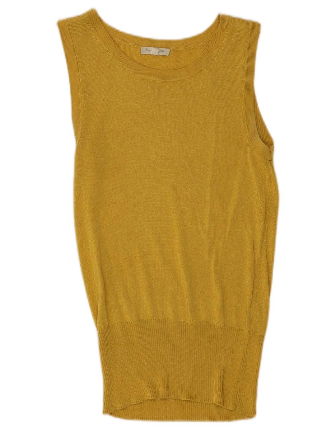 Massimo Dutti Débardeur pour femme UK 12 Jaune moyen