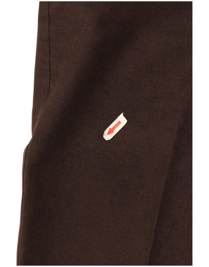 Farah Pantalon décontracté droit pour homme W36 L29 Marron Polyester