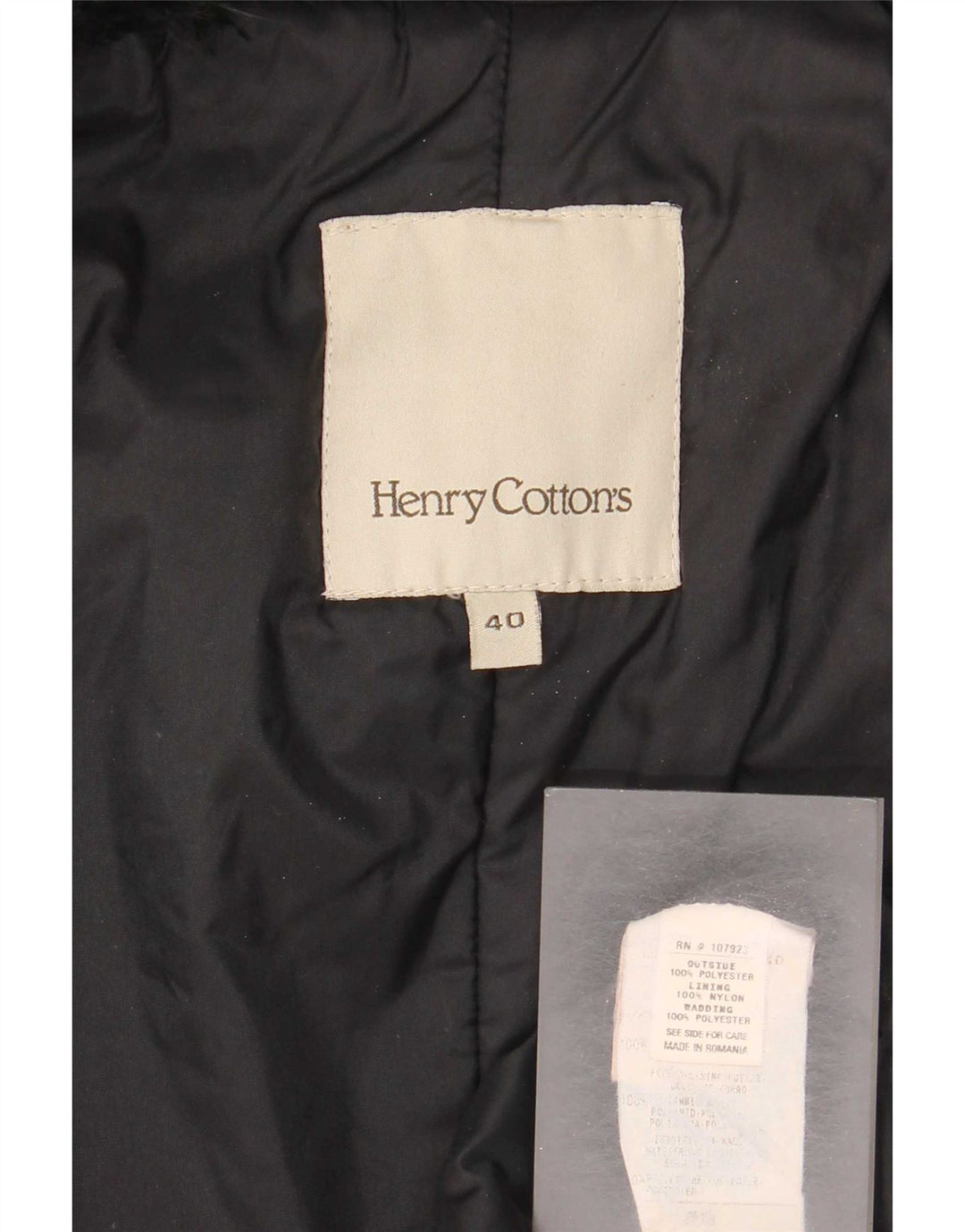Henry Cottons Manteau Femme IT 40 Petit Noir Polyester