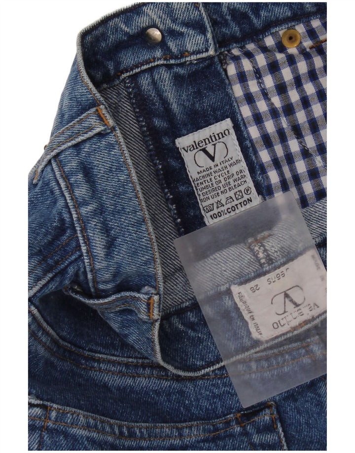 Valentino Femme Jupe En Jean W26 Petit Bleu Coton