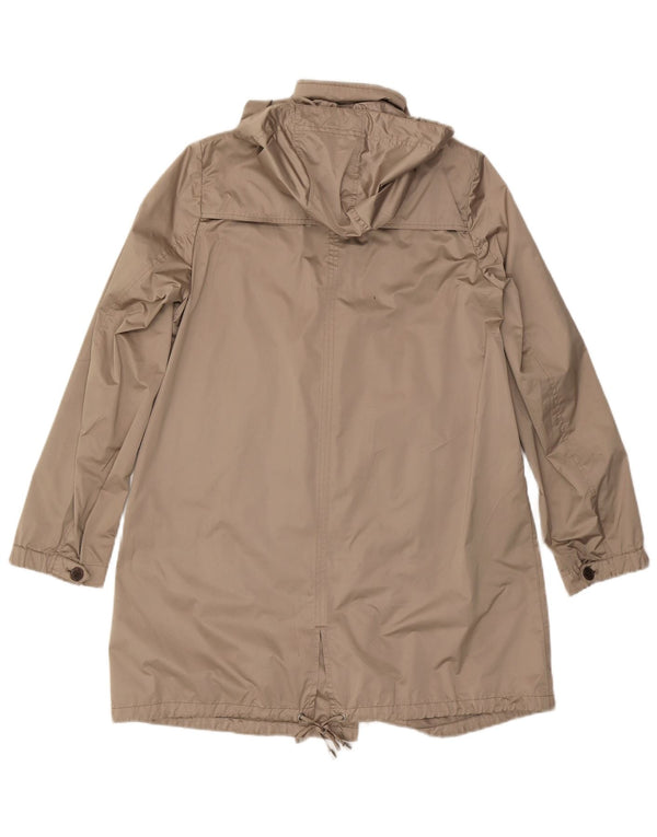 Geox Respira Veste Parka à capuche pour femme UK 10 Small Beige Polyester