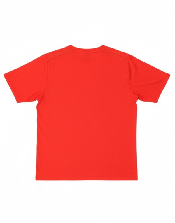 NIKE Mens T-Shirt Top UK 38/40 Medium Red Colourblock