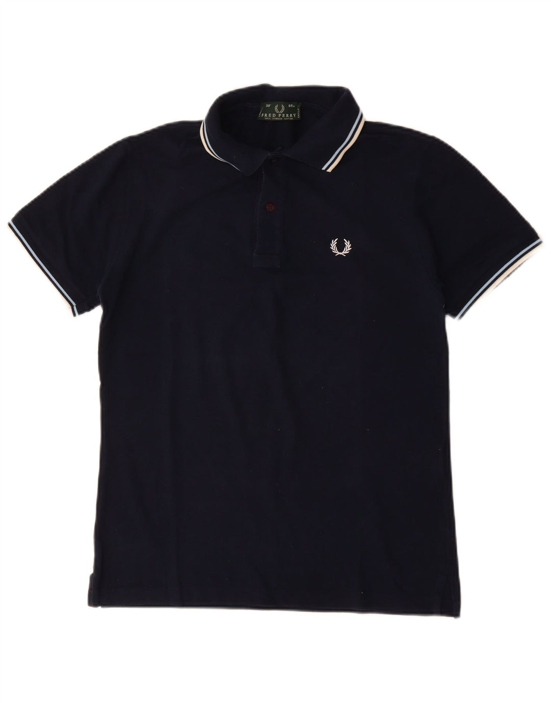 FRED PERRY Polo Homme Petit Bleu Marine Coton