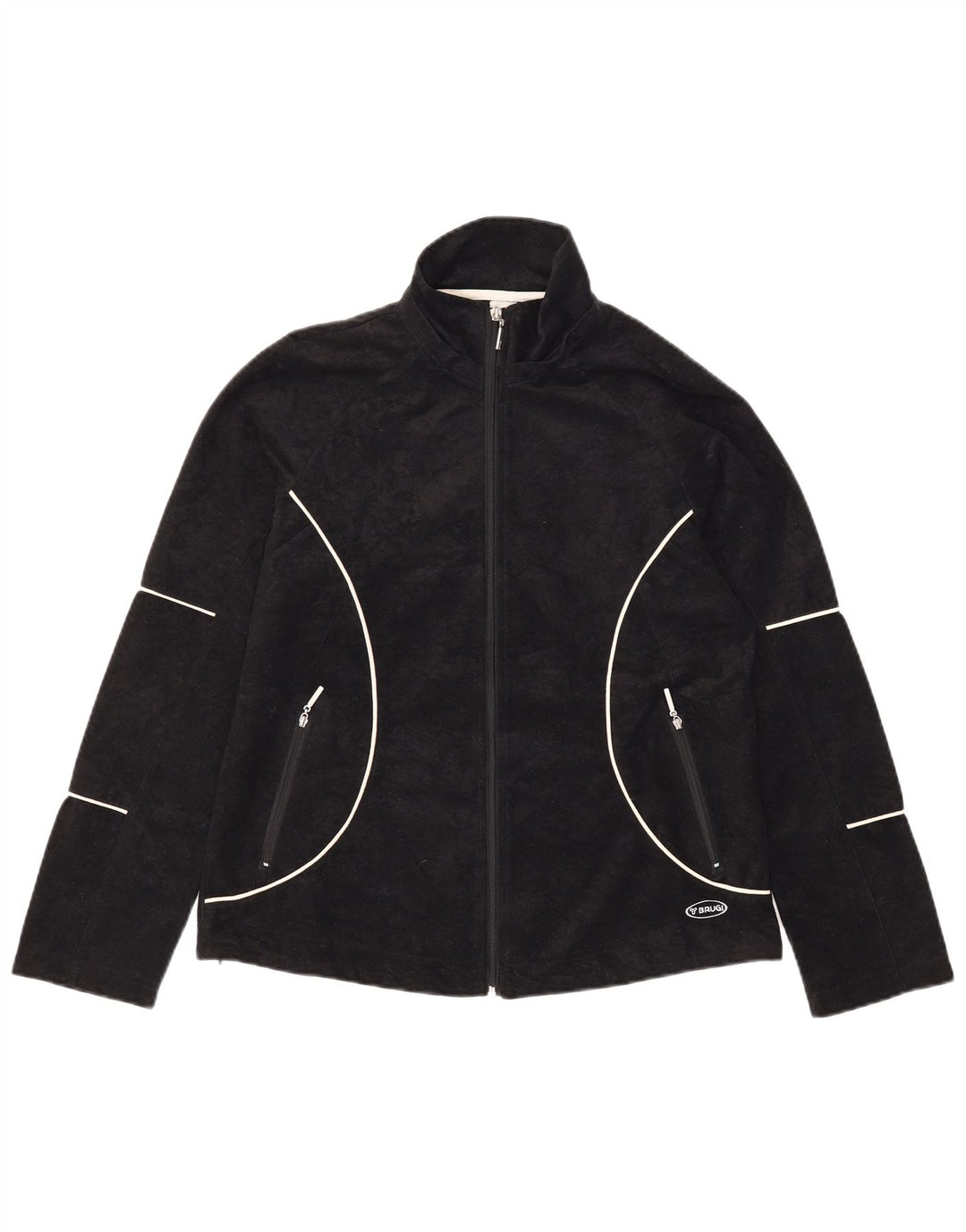 Brugi Veste polaire pour femme UK 12 Medium Noir Polyester