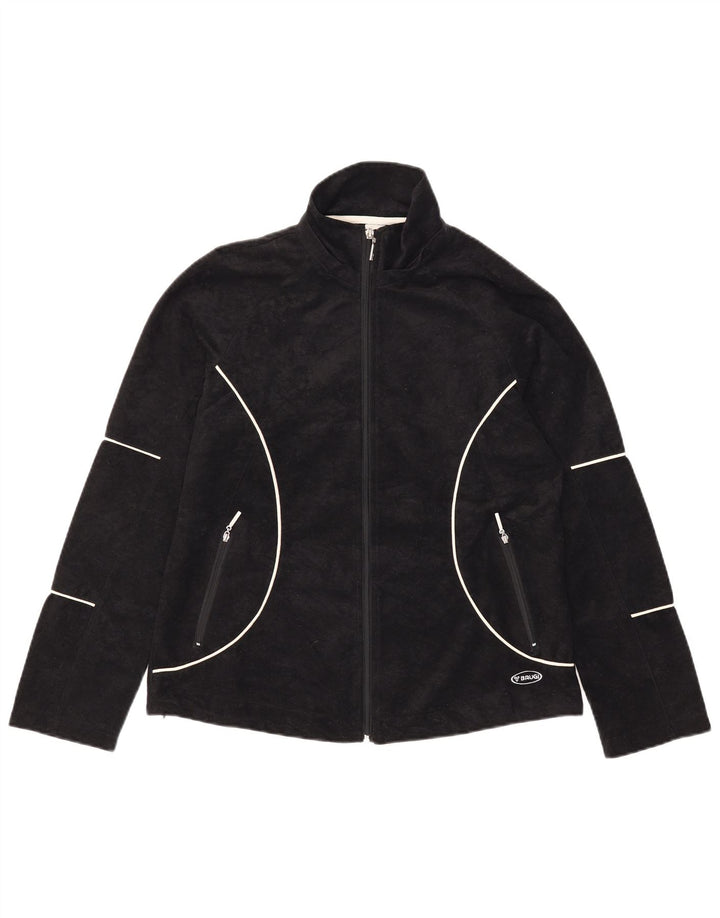 Brugi Veste polaire pour femme UK 12 Medium Noir Polyester