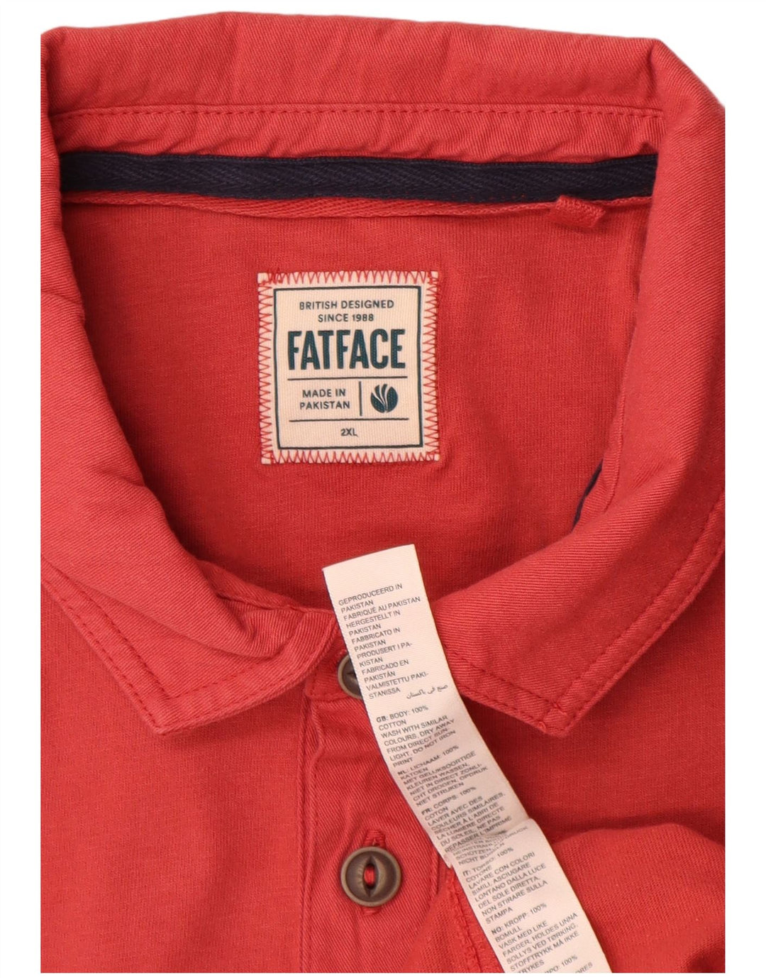 Polo Homme Fat Face 2XL Rouge Coton